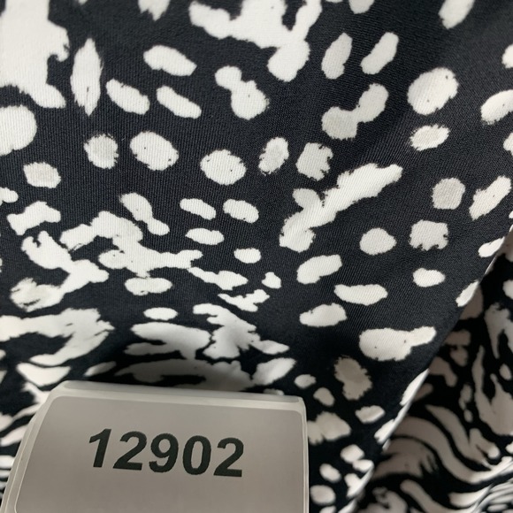 Swim Solutions‎ Women's Swimsuit 18 One Piece Fly Away Dress Black White NWT - Picture 8 of 8